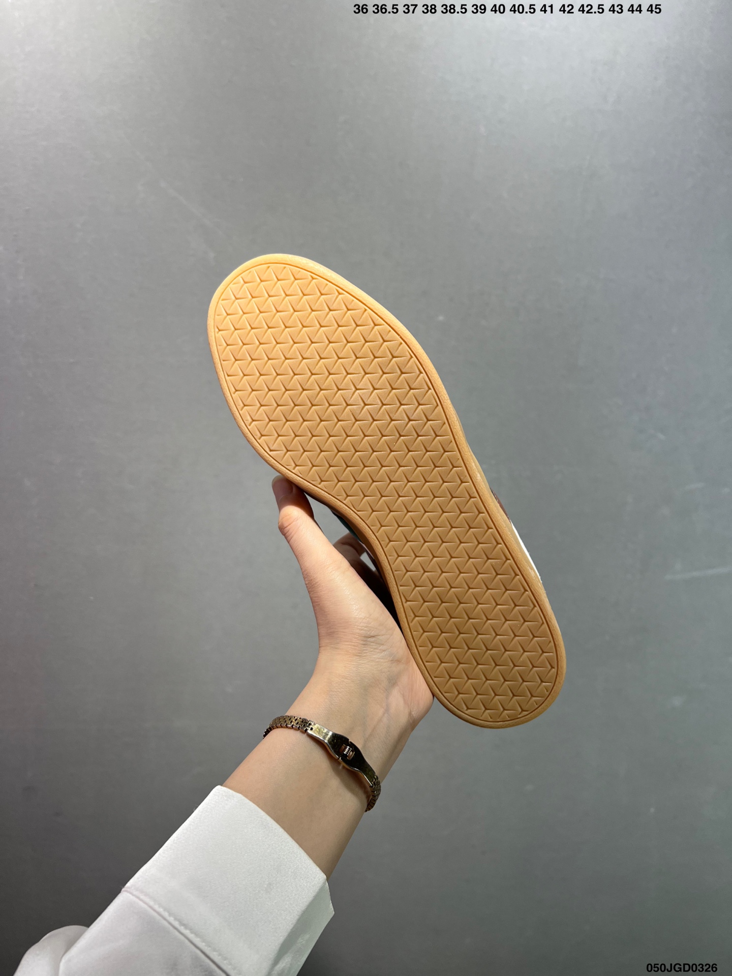 Adidas GAMETALKER Suede Low-Top — Cream / Brown / Green view 7