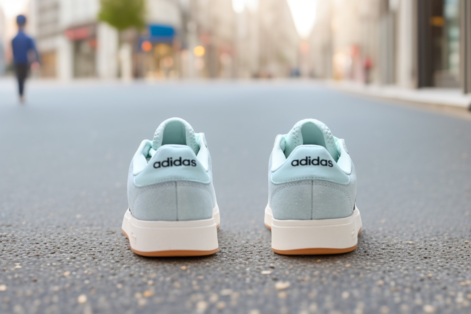 Adidas Grand Court Base 00S — Light Blue / Black view 5