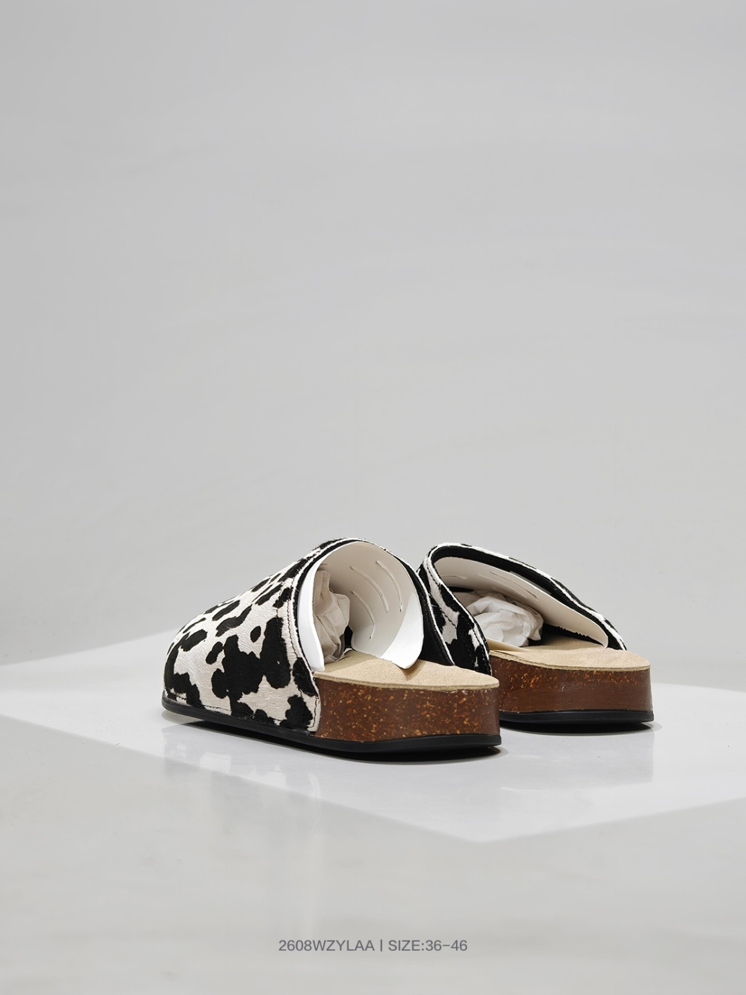Adidas Originals Adimule — Black / White Cow Print view 3
