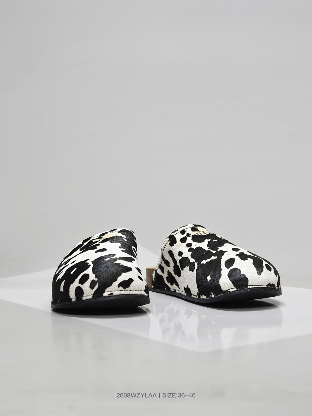 Adidas Originals Adimule — Black / White Cow Print view 4