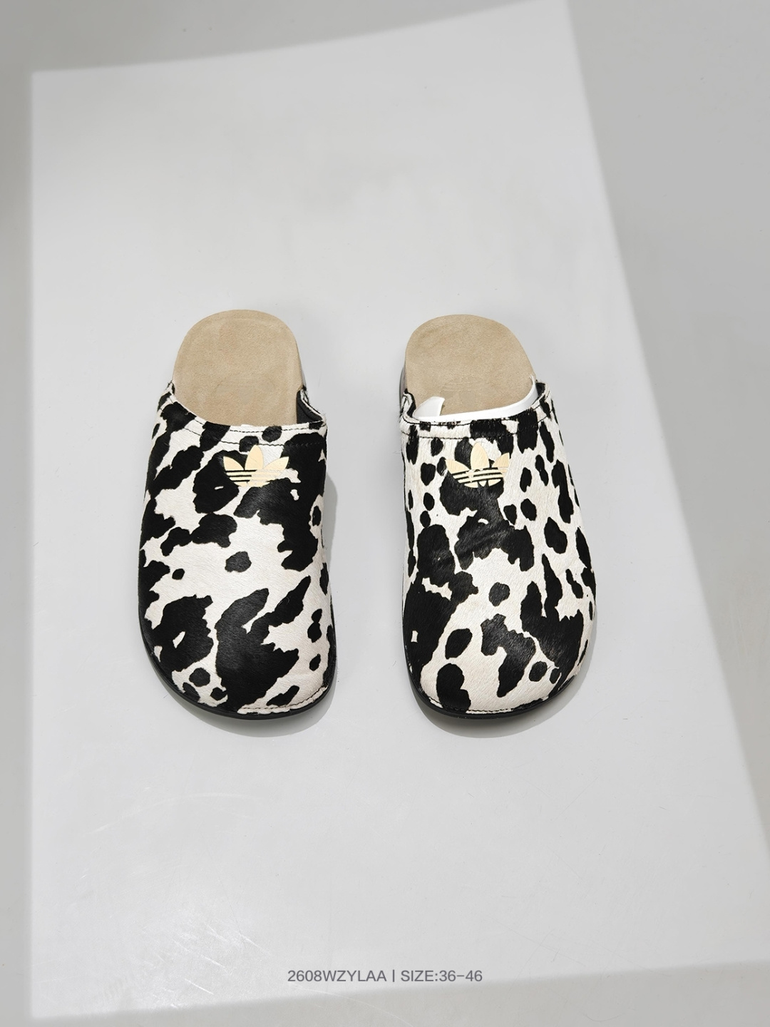 Adidas Originals Adimule — Black / White Cow Print view 5