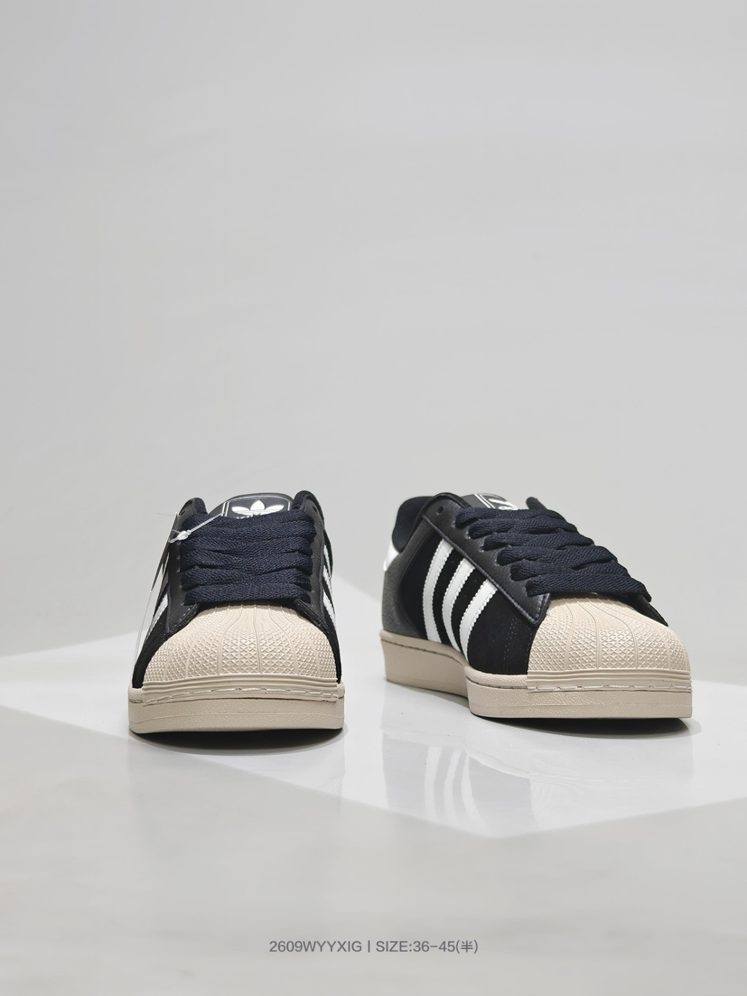 Adidas Originals Superstar II — Black / White view 4