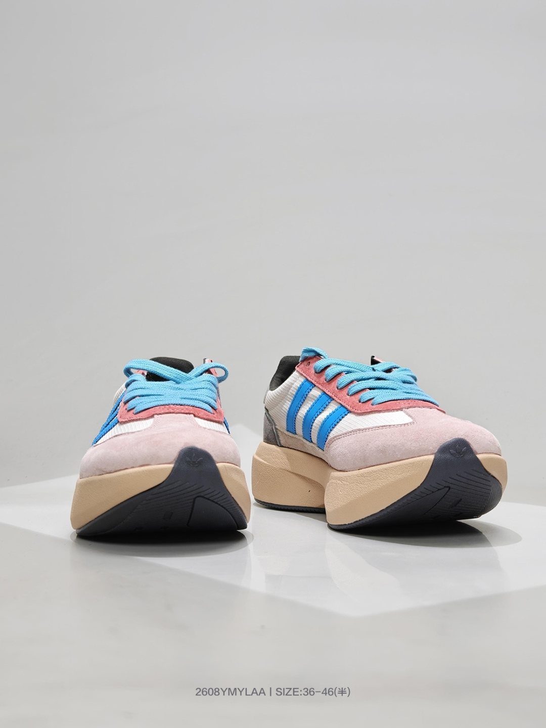 Adidas SL 72 — Light Blue / Pink / Gum view 4