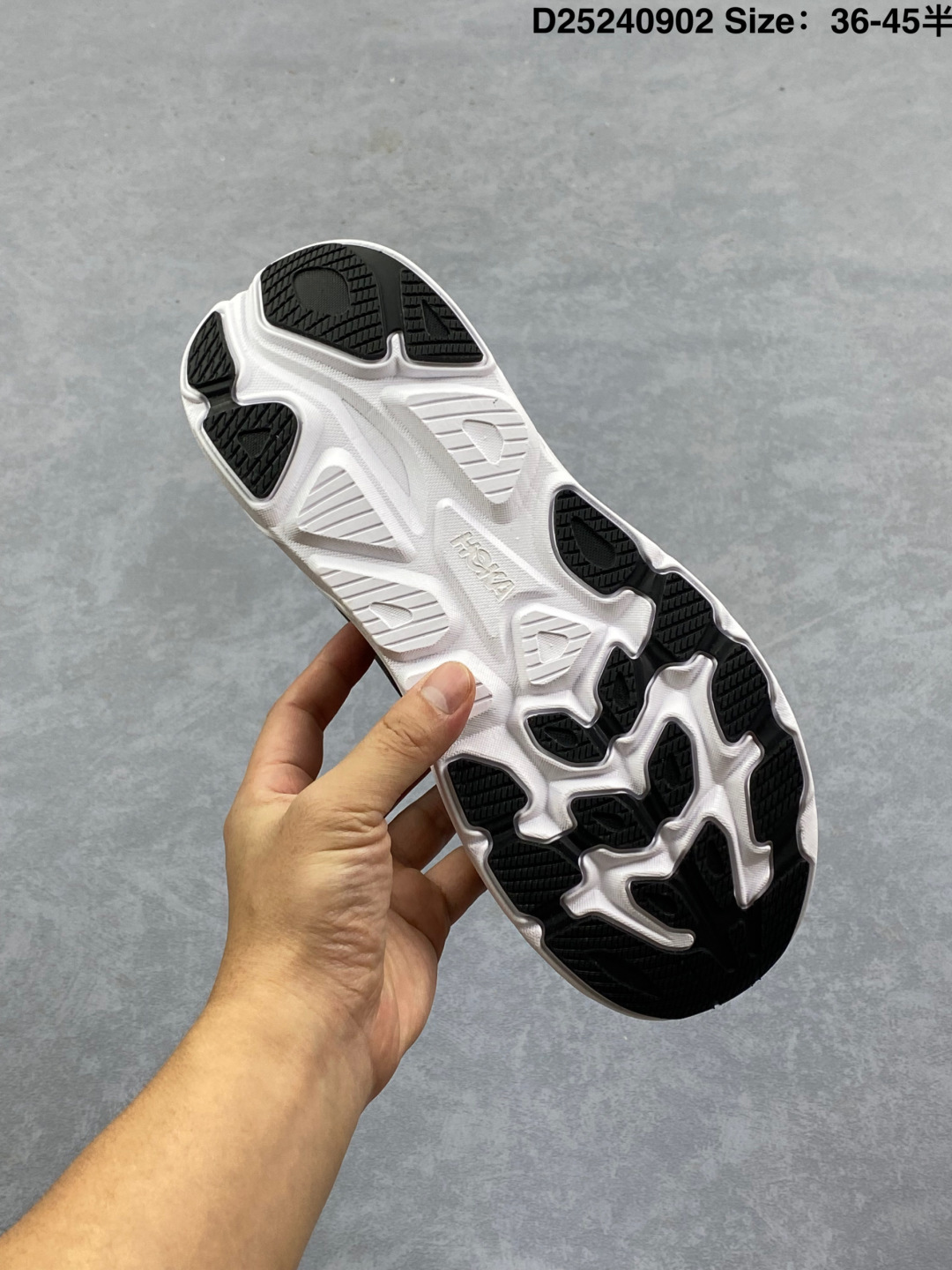 HOKA Clifton 11 — Black / White view 7
