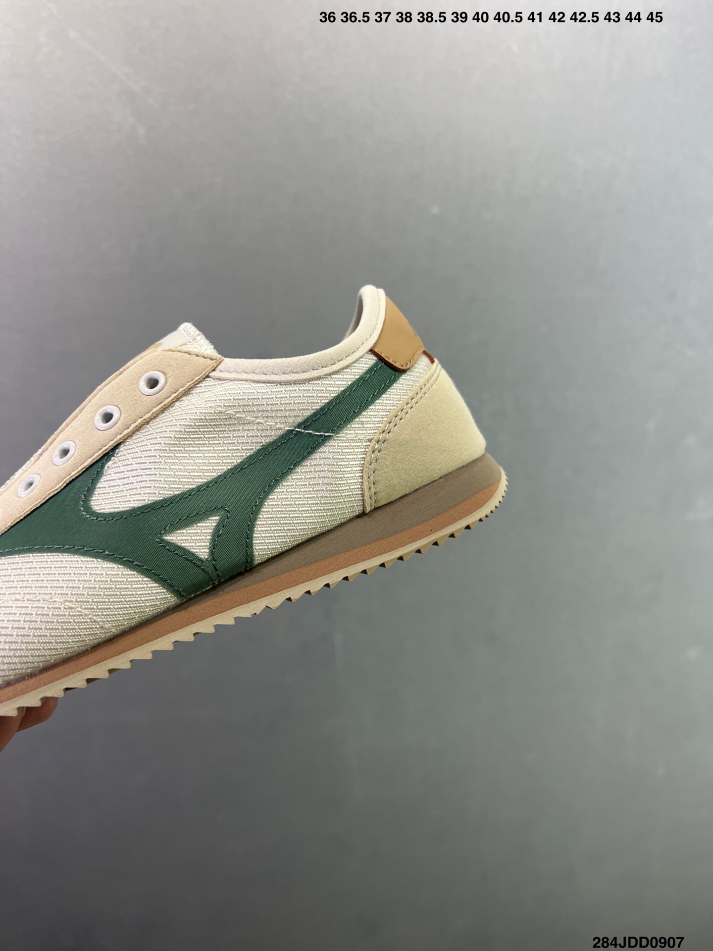 Mizuno Sportyle — Cream / Green view 6