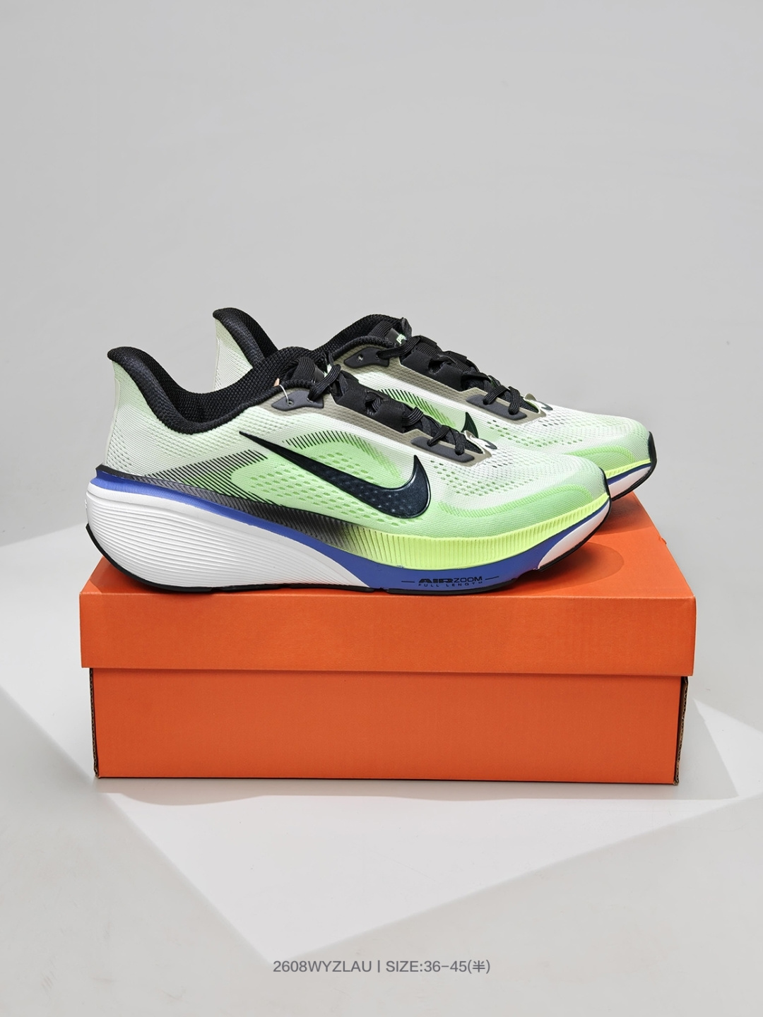 Nike Air Zoom Pegasus 42 — Black / Mint / Blue view 1