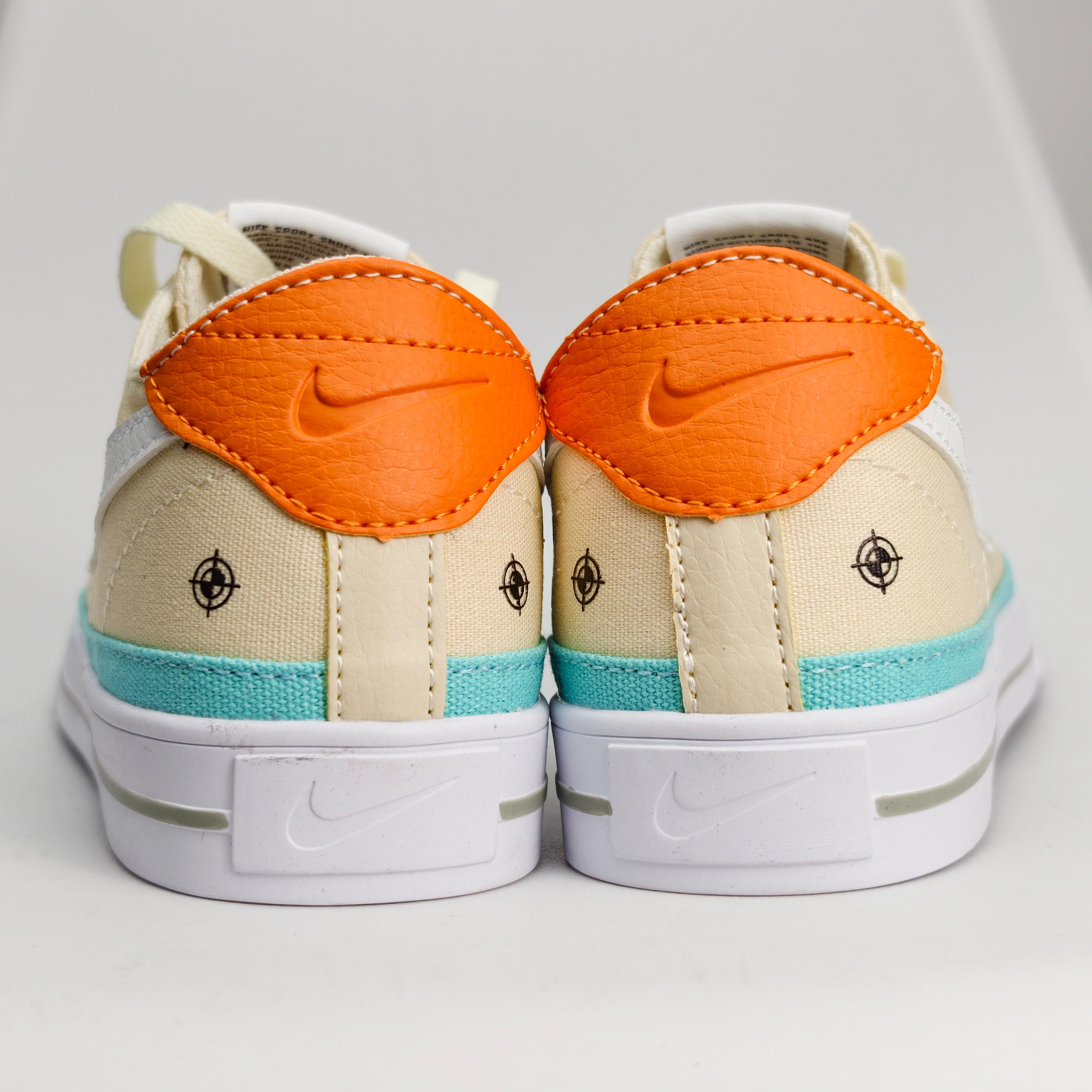 Nike Court Legacy — Sail / Mint / Orange view 4