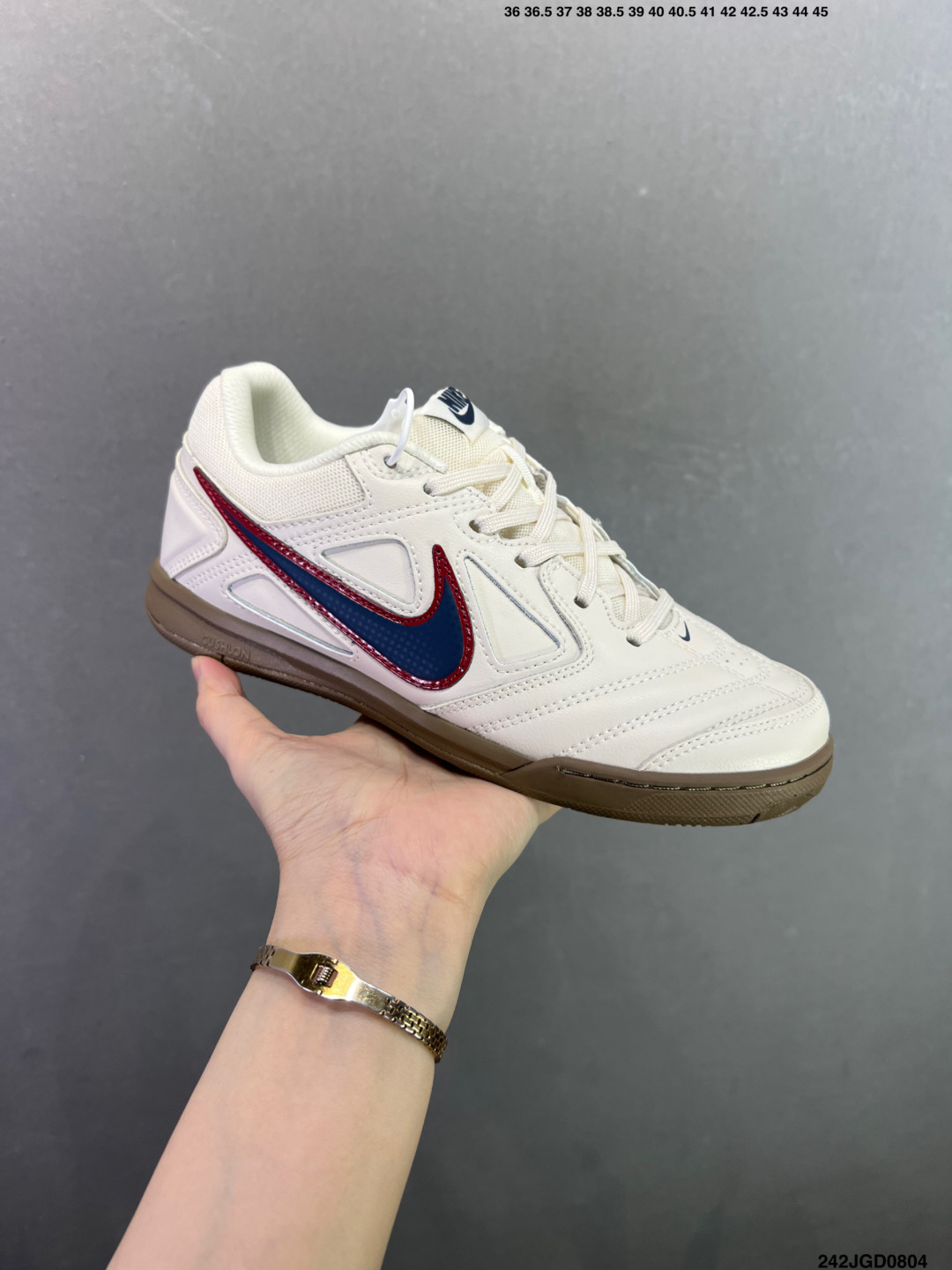 Nike Gato — White / Navy / Burgundy view 2