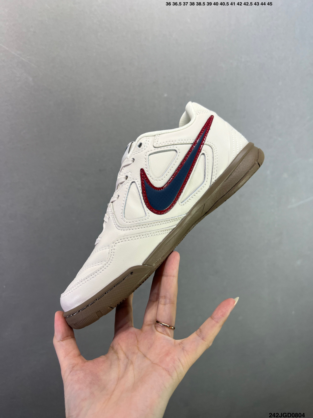 Nike Gato — White / Navy / Burgundy view 3