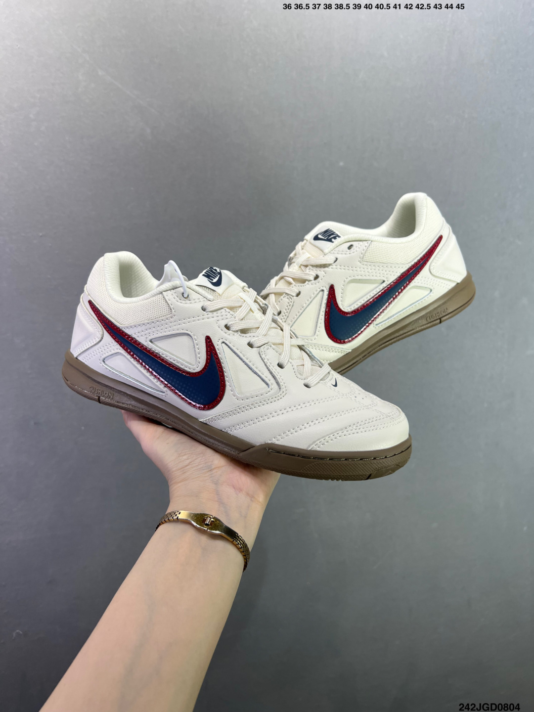 Nike Gato — White / Navy / Burgundy view 8