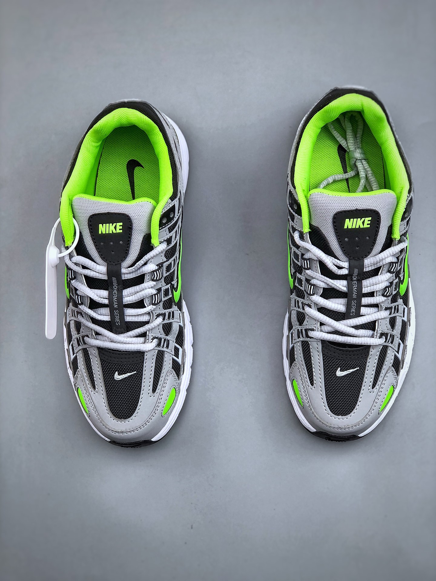 Nike P-6000 Retro Runner — Grey / Black / Neon view 5