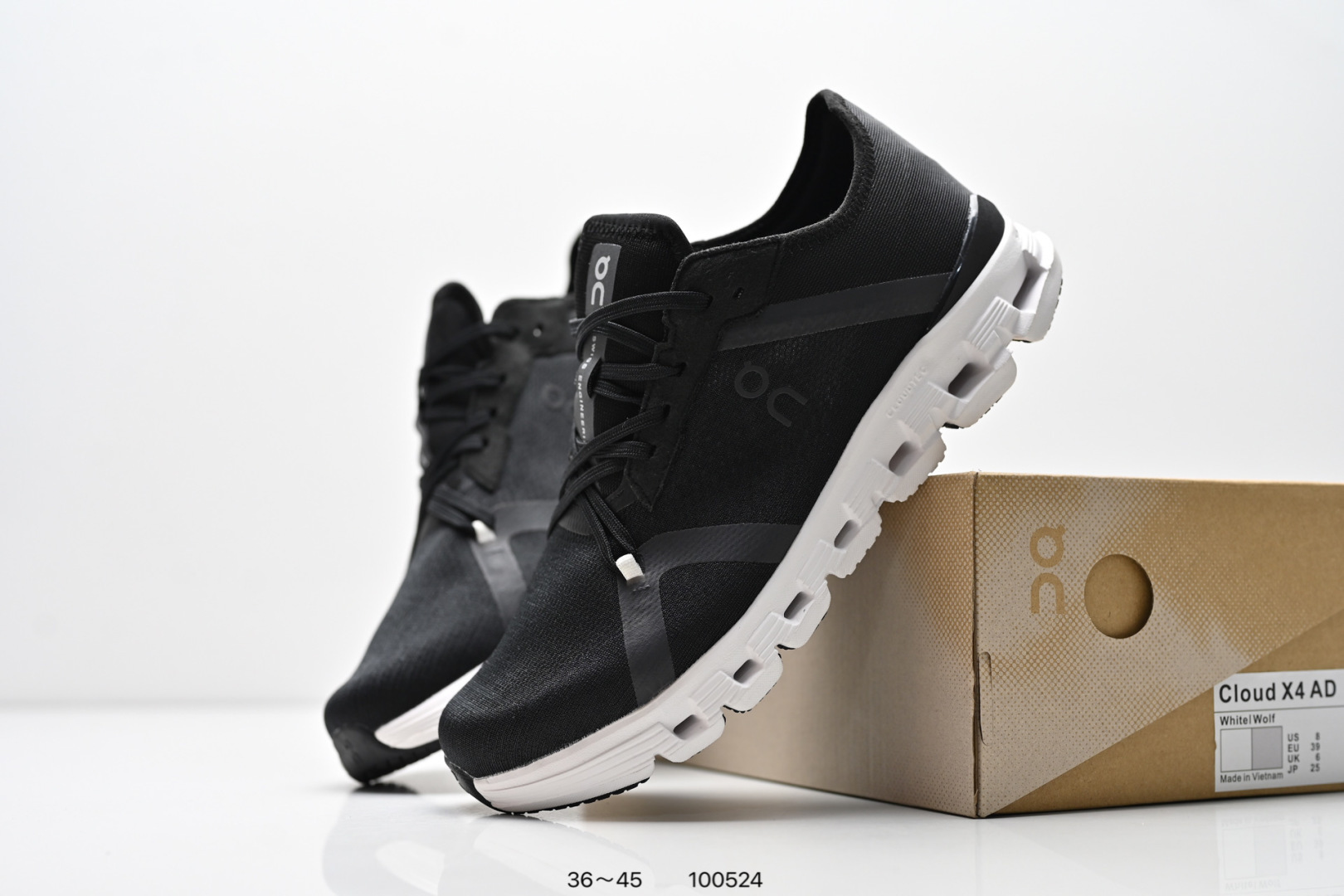 On Cloud X4 AD — Black / White view 9