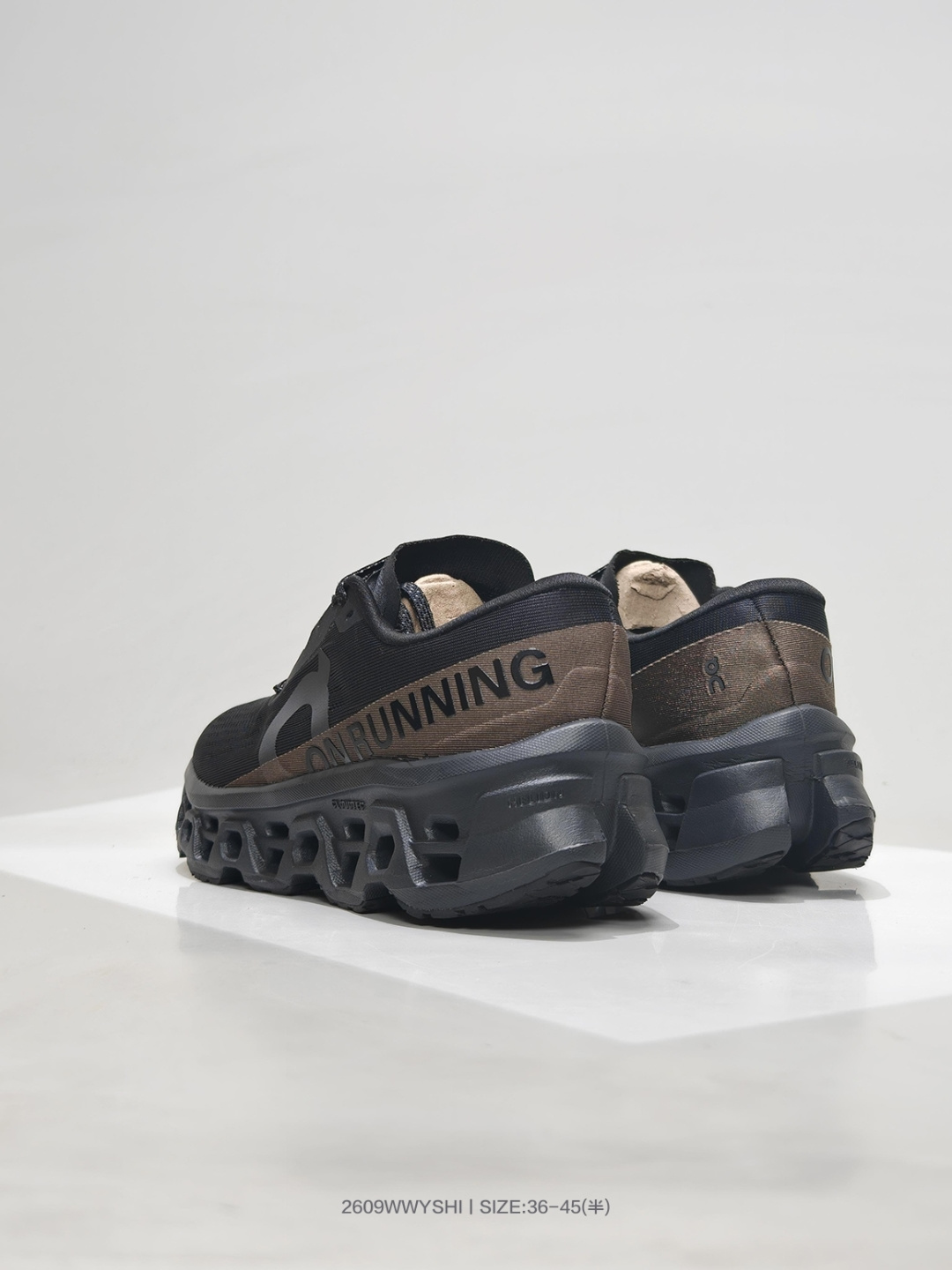 On Cloudmonster 3 — Black / Dark Grey view 3